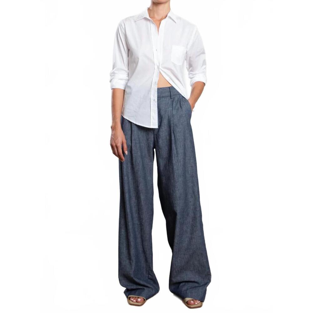 NEW PHARAOH spencer linen twill pant in night